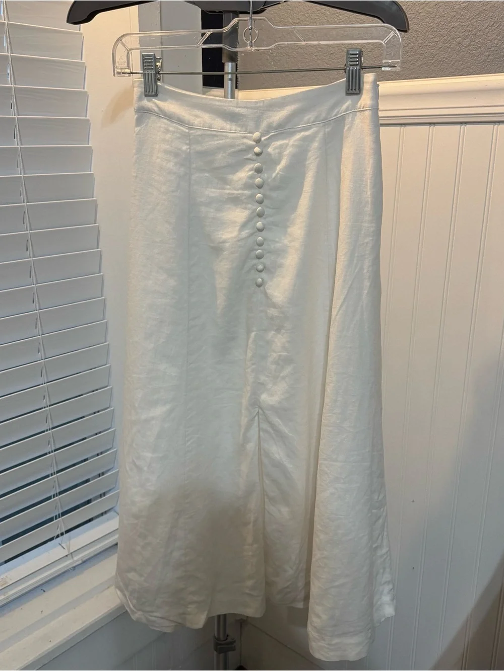 Banana Republic A-line Linen-Blend Midi Skirt - Picture 2 of 4